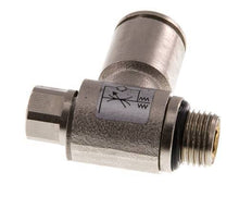 Flow Control Valve Meter-In Elbow 8 mm - G1/8'' Brass Slotted Screw