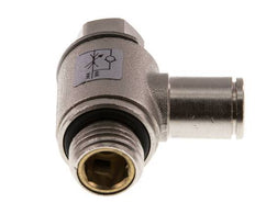 Flow Control Valve Meter-In Elbow 6 mm - G1/4'' Brass Slotted Screw