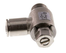 Flow Control Valve Meter-In Elbow 8 mm - G1/4'' Brass Slotted Screw