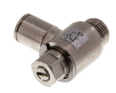 Flow Control Valve Meter-In Elbow 8 mm - G1/4'' Brass Slotted Screw