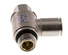 Flow Control Valve Meter-In Elbow 8 mm - G1/4'' Brass Slotted Screw