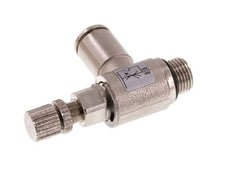 Flow Control Valve Meter-In Elbow 6 mm - G1/8'' Brass Knurled Screw
