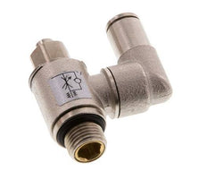 Flow Control Valve Meter-Out Rotatable 4 mm - G1/8'' Brass Slotted Screw