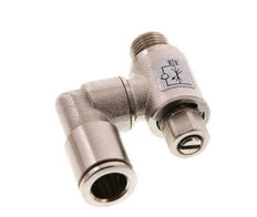 Flow Control Valve Meter-Out Rotatable 8 mm - G1/8'' Brass Slotted Screw