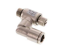 Flow Control Valve Meter-Out Rotatable 8 mm - G1/8'' Brass Slotted Screw