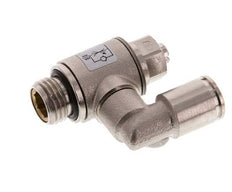 Flow Control Valve Meter-Out Rotatable 8 mm - G1/4'' Brass Slotted Screw