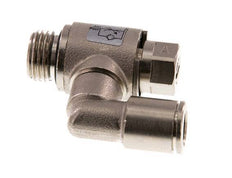Flow Control Valve Meter-In Rotatable 8 mm - G1/4'' Brass Slotted Screw