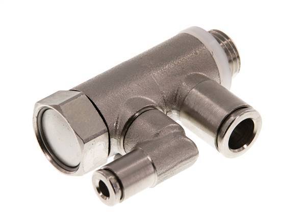 Pilot Operated Check Valve 8mm & G1/4'' Male Elbow Brass 0.5-10bar (7-145psi)