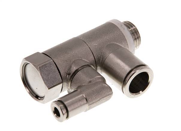 Pilot Operated Check Valve 10mm & G1/4'' Male Elbow Brass 0.5-10bar (7-145psi)