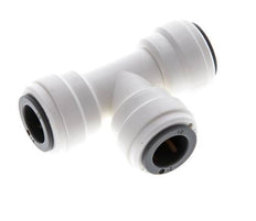 10mm Tee Push-in Fitting POM EPDM FDA [2 Pieces]