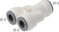 10mm Y Push-in Fitting POM EPDM FDA [2 Pieces]