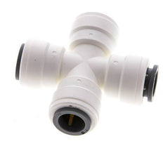 12mm Cross Push-in Fitting POM EPDM FDA [2 Pieces]