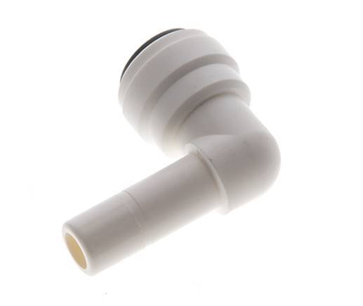 10mm x 10mm 90deg Elbow Push-in Fitting with Plug-in POM EPDM [5 Pieces]