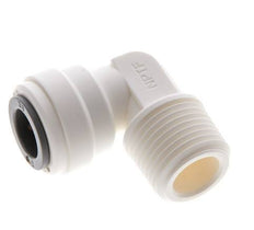 3/8'' x 3/8'' NPT 90deg Elbow Push-in Fitting with Male Threads POM EPDM [5 Pieces]