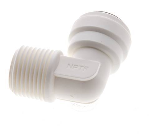 3/8'' x 3/8'' NPT 90deg Elbow Push-in Fitting with Male Threads POM EPDM [5 Pieces]