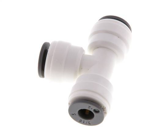 3/16'' Tee Push-in Fitting POM EPDM FDA [2 Pieces]