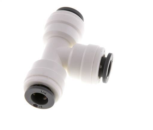 1/4'' Tee Push-in Fitting POM EPDM FDA [2 Pieces]
