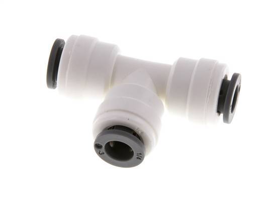 1/4'' Tee Push-in Fitting POM EPDM FDA [2 Pieces]