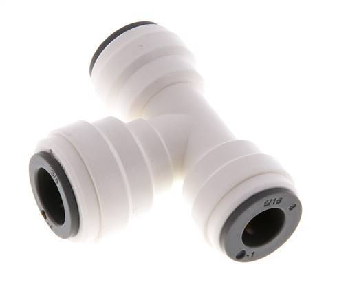 5/16'' x 3/8'' Tee Push-in Fitting POM EPDM FDA [2 Pieces]