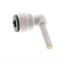 3/16'' x 3/16'' 90deg Elbow Push-in Fitting with Plug-in POM EPDM [10 Pieces]