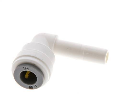 1/4'' x 1/4'' 90deg Elbow Push-in Fitting with Plug-in POM EPDM [10 Pieces]