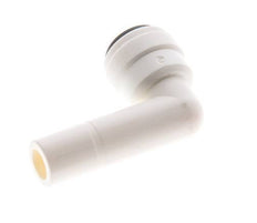 1/4'' x 3/8'' 90deg Elbow Push-in Fitting with Plug-in POM EPDM [10 Pieces]