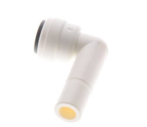 1/4'' x 3/8'' 90deg Elbow Push-in Fitting with Plug-in POM EPDM [10 Pieces]