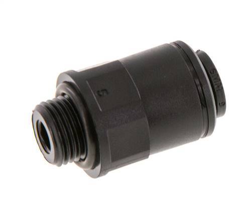 6mm x G1/8'' Push-in Fitting with Male Threads POM NBR [5 Pieces]