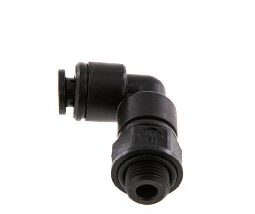5mm x G1/8'' 90deg Elbow Push-in Fitting with Male Threads POM NBR Rotatable [2 Pieces]