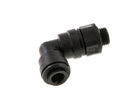 6mm x G1/8'' 90deg Elbow Push-in Fitting with Male Threads POM NBR Rotatable [2 Pieces]