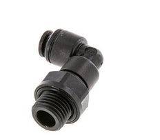 5mm x G1/4'' 90deg Elbow Push-in Fitting with Male Threads POM NBR Rotatable [2 Pieces]