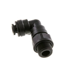 6mm x G1/4'' 90deg Elbow Push-in Fitting with Male Threads POM NBR Rotatable [2 Pieces]