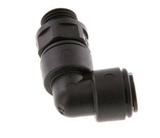 8mm x G1/4'' 90deg Elbow Push-in Fitting with Male Threads POM NBR Rotatable [2 Pieces]