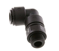 8mm x G1/4'' 90deg Elbow Push-in Fitting with Male Threads POM NBR Rotatable [2 Pieces]