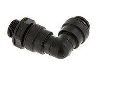 12mm x G3/8'' 90deg Elbow Push-in Fitting with Male Threads POM NBR Rotatable
