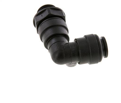 12mm x G3/8'' 90deg Elbow Push-in Fitting with Male Threads POM NBR Rotatable