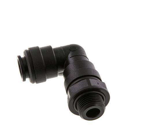 12mm x G3/8'' 90deg Elbow Push-in Fitting with Male Threads POM NBR Rotatable