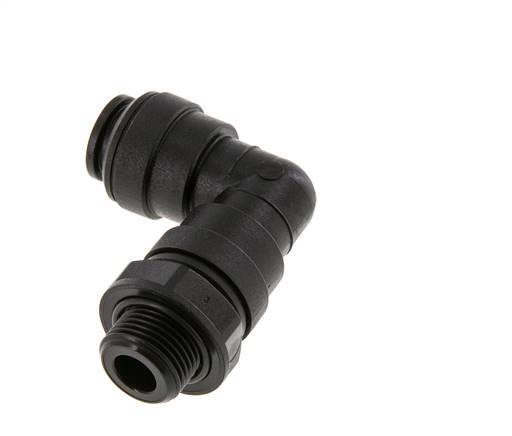 12mm x G3/8'' 90deg Elbow Push-in Fitting with Male Threads POM NBR Rotatable