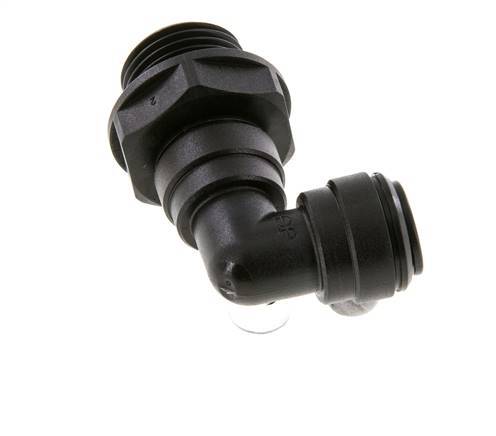 10mm x G1/2'' 90deg Elbow Push-in Fitting with Male Threads POM NBR Rotatable