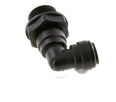 10mm x G1/2'' 90deg Elbow Push-in Fitting with Male Threads POM NBR Rotatable