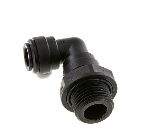 10mm x G1/2'' 90deg Elbow Push-in Fitting with Male Threads POM NBR Rotatable