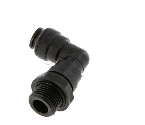 12mm x G1/2'' 90deg Elbow Push-in Fitting with Male Threads POM NBR Rotatable