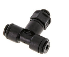 4mm x G1/8'' Inline Tee Push-in Fitting with Male Threads POM NBR FDA Rotatable [2 Pieces]
