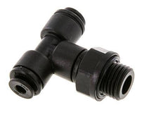 4mm x G1/4'' Inline Tee Push-in Fitting with Male Threads POM NBR FDA Rotatable