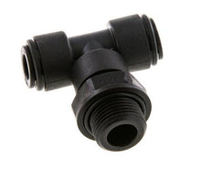8mm x G3/8'' Inline Tee Push-in Fitting with Male Threads POM NBR FDA Rotatable