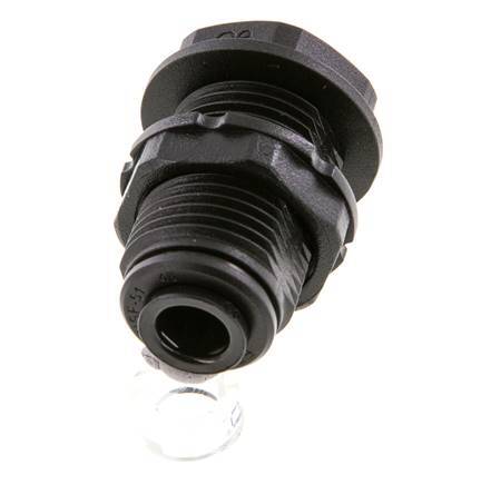 6mm Push-in Fitting POM NBR Bulkhead [2 Pieces]