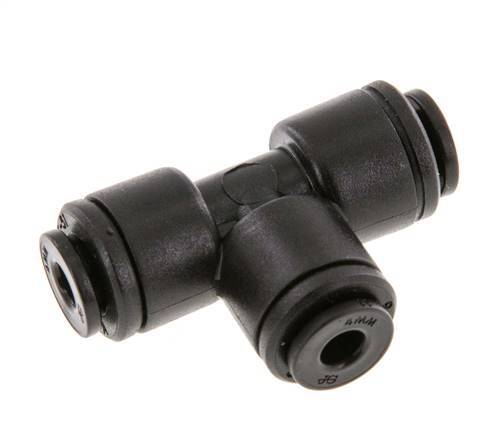 4mm Tee Push-in Fitting POM NBR FDA [2 Pieces]