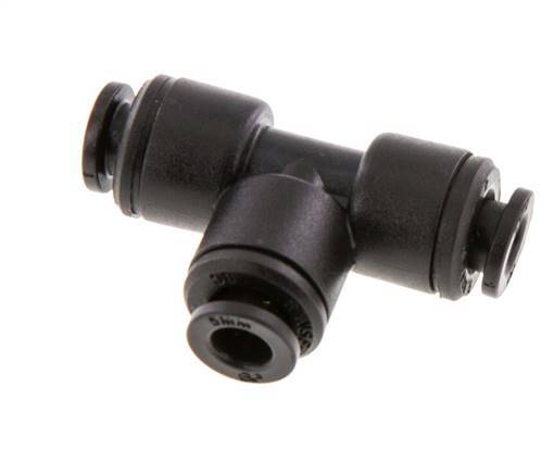 5mm Tee Push-in Fitting POM NBR FDA [2 Pieces]