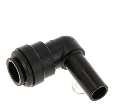 12mm x 12mm 90deg Elbow Push-in Fitting with Plug-in POM NBR [2 Pieces]