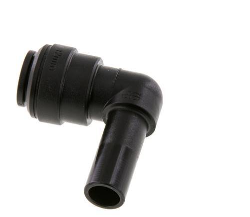 12mm x 12mm 90deg Elbow Push-in Fitting with Plug-in POM NBR [2 Pieces]